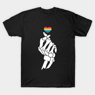 Skeleton Pride Heart T-Shirt